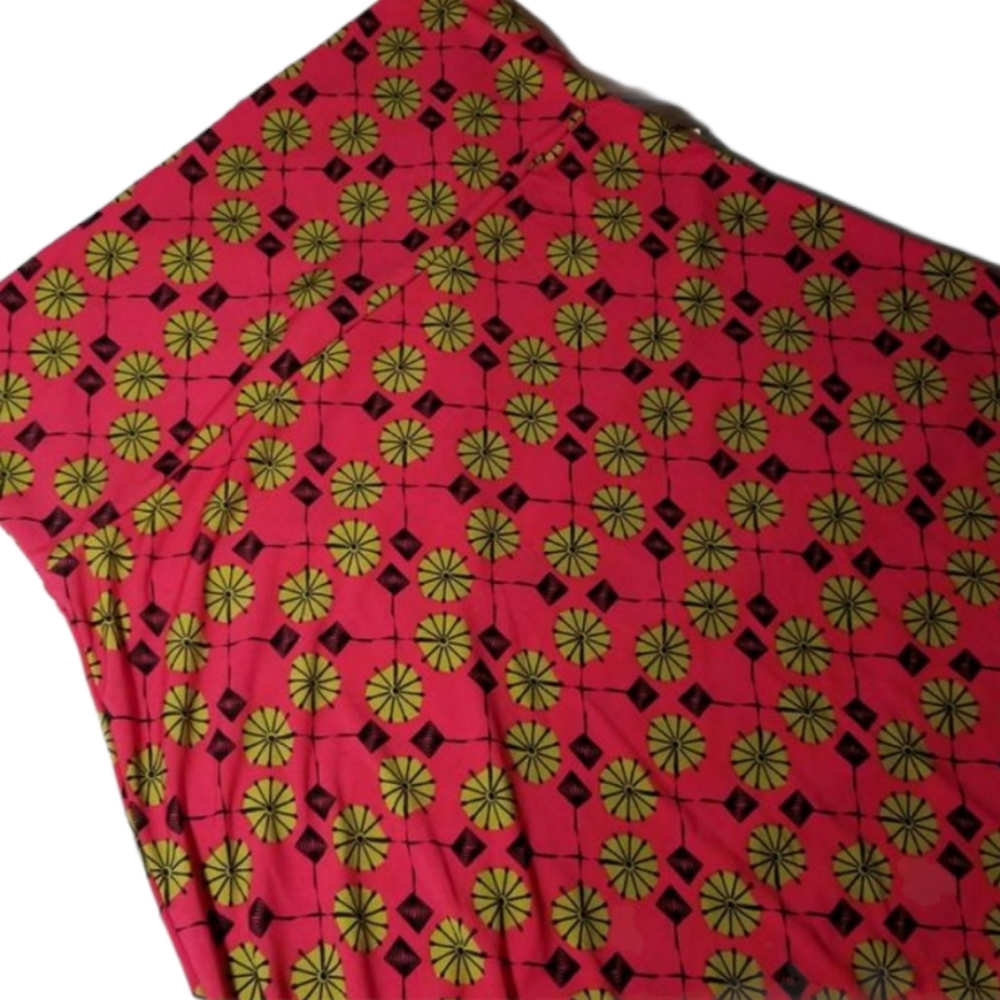 Lularoe maxi skirt pink green pattern